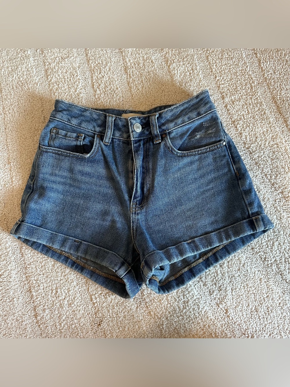Pacsun Women’s Blue Denin Mom Shorts